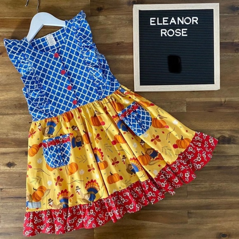 Eleanor Rose pumpkin dress. Absolutely adorable. Size 6